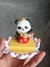新款創(chuàng  )意熊貓手機支架懶人追劇平板支撐架子桌面裝飾禮品樹(shù)脂擺件 荷包鼓鼓 曬單實(shí)拍圖