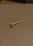 老鋪黃金古法手工足金耳飾·十字金剛杵鉆飾養耳針（線(xiàn)上專(zhuān)享） 一對重約1.0g（含膠墊） 曬單實(shí)拍圖