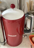 大宇（DAEWOO）復古電熱水壺 恒溫水壺家用電燒水壺熱水壺 保溫調溫泡奶不銹鋼1.5L大容量送禮EK01紅色電子款 曬單實(shí)拍圖