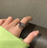 貔貅戒指女S999純銀開(kāi)口招財轉運食指環(huán)翡翠尾戒個(gè)性簡(jiǎn)約女士禮物 銀色紅貔貅戒指001 曬單實(shí)拍圖