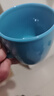 北歐風(fēng)小藍咖啡杯簡(jiǎn)約陶瓷杯馬克杯禮物水杯開(kāi)學(xué)季杯子 藍色1只 300ML 曬單實(shí)拍圖