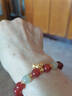 周大生【生日禮物】花生吊墜紅瑪瑙銀手串手鏈國風(fēng)送女友老婆 曬單實(shí)拍圖