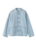 MUJI女式木棉混牛仔盤(pán)扣夾克女外套新中式 女裝26年春季 BD12KA6S 淺藍色 M (160/84A) 曬單實(shí)拍圖