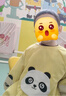 依生象寶兒童防濺衣 嬰兒圍兜 寶寶反穿衣吃飯罩衣防水防臟飯兜 秋冬110碼 曬單實(shí)拍圖
