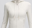 lululemon丨Define 女士短款連帽夾克 *Nulu? LW3JDIS 淺象牙白 XS /4 曬單實(shí)拍圖