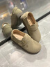 回力女鞋勃肯鞋女2026春季新款潮流全包軟底不累腳一腳蹬女鞋通勤百搭 卡其色-軟底更舒適 37 曬單實(shí)拍圖