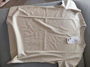 京東京造80支液氨棉女裝新款潮流打底衫短袖春裝女士t恤 燕麥色 M 曬單實(shí)拍圖