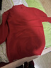 恒源祥高檔新款羊毛衫女半高領(lǐng)短款毛衣寬松顯瘦百搭大碼針織打底衫 半高領(lǐng)-酒紅色 厚款 S 80-100斤 曬單實(shí)拍圖