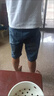 JEEP SPIRIT牛仔短褲男休閑中褲五分褲男裝夏季寬松戶(hù)外運動(dòng)透氣 磨白藍 31 曬單實(shí)拍圖
