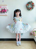 G.duck童裝洛麗塔公主裙女童連衣裙夏季新款生日禮服兒童裙子超仙蓬蓬裙 拖尾+裙子 100 尺碼2~3歲【 90-100cm】 曬單實(shí)拍圖