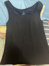 ubras羽絨化含羊毛背心保暖肌底衣帶胸墊女秋冬鎖溫打底內搭 漆黑色L 曬單實(shí)拍圖