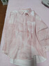 謎底謎底大廓形襯衣長(cháng)袖2026年春季新品原創(chuàng  )藍曬印花襯衫女261MC0237 櫻花粉 S 曬單實(shí)拍圖