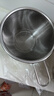 國風(fēng)304不銹鋼盆食品級洗水果瀝水籃新款家用廚房打蛋盆帶刻度料理盆 304料理碗14cm+瀝水籃14cm 曬單實(shí)拍圖