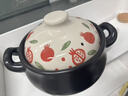 柚米佳廚【石榴紅】砂鍋可愛(ài)卡通砂鍋干燒不裂燉鍋煲湯煲石鍋燉鍋家用沙鍋 【石榴紅】砂鍋 適合4-6人 4200ml 曬單實(shí)拍圖