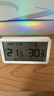 得力（deli）【超級爆款】室內溫濕度計表LCD電子精準溫濕度計嬰兒房室內辦公用品兒童老人白色 曬單實(shí)拍圖