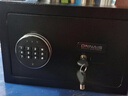 歐奈斯ONNAIS保險柜家用小型25cm辦公密碼WIFI保險箱防盜指紋入墻報警手機智能新款商用保管箱床頭全鋼保管柜 20cm尊貴黑單獨密碼（單獨鑰匙） 曬單實(shí)拍圖