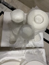 京東京造 碗盤(pán)餐具整套 碗具碟子套裝喬遷之喜陶瓷家用 純白骨瓷66頭 曬單實(shí)拍圖