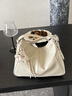 CinvaiKrose官方店小c&k笑臉包包女士2026新款通勤托特包單肩hobo包斜挎女包 米白色Off white【贈掛飾】 曬單實(shí)拍圖