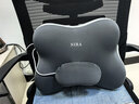尼拉腰靠辦公室靠背墊按摩靠墊工位久坐神器椅子背部支撐腰墊護腰腰枕 【豪華按摩款】腰靠1個(gè)（雙灰） 曬單實(shí)拍圖