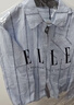 ELLE法式條紋撞色純棉襯衫女2026春季新款設計感綁帶通勤時(shí)髦襯衣 條紋 S 曬單實(shí)拍圖