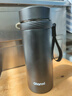 天喜保溫杯大容量水杯男款便攜商務(wù)316不銹鋼茶水分離泡茶杯子 【升級316智能款】黑色[茶水分離-不銹鋼內蓋] 650ml 曬單實(shí)拍圖