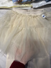 迷你巴拉（minibala）女童寶寶褲子春新品棉柔親膚拼接蕾絲裙擺甜美打底褲 淺卡其50311 100 曬單實(shí)拍圖
