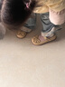 泰蘭尼斯女童皮鞋兒童公主鞋春季新款寶寶軟底休閑單鞋子 黃色 27 適合腳長(cháng)16.0cm 曬單實(shí)拍圖