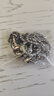 XMCK老鳳凰999純銀足銀鏤空貔貅吊墜男士皮丘項鏈女款毛衣鏈掛件飾品 福字貔貅吊墜+80cm珍珠鏈 曬單實(shí)拍圖