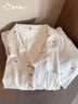 都市麗人睡衣女春夏季顯白baby藍ins風(fēng)卡通碎花小狗長(cháng)袖長(cháng)褲四季家居服女 曬單實(shí)拍圖