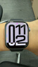 Apple/蘋(píng)果 Watch S11 智能手表GPS款46毫米深空灰色鋁金屬表殼黑色運動(dòng)型表帶S/M MEVN4CH/B 曬單實(shí)拍圖