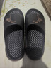 CXOCSI運動(dòng)拖鞋男士減震踩屎感居家用戶(hù)外穿沙灘特大碼防滑涼拖 黑40-41 曬單實(shí)拍圖