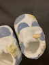兔兔大文嬰兒鞋子0-6-12個(gè)月到1歲春秋四季款男女寶寶學(xué)步前鞋軟底腳套 笑臉藍（A類(lèi)棉里） 內長(cháng)12cm（建議0-12個(gè)月） 曬單實(shí)拍圖
