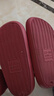 樸西新款EVA踩屎感厚底拖鞋女士居家室內情侶拖鞋男 安哥拉紅 37-38 曬單實(shí)拍圖