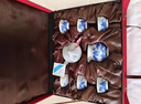 承韻尚樽景德鎮高檔手繪山水陶瓷功夫茶具套裝家用青花瓷茶壺蓋碗茶杯整套 高山流水（蓋碗茶壺）10件套 曬單實(shí)拍圖