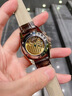 歐品客中國十大名表高端名牌2026新款純全自動(dòng)機械男士手表品牌十大名表 黑皮黑殼玫圈黑面男-終身質(zhì)保-贈原裝表帶 曬單實(shí)拍圖