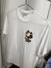 Teenie Weenie小熊短袖T恤女春夏刺繡學(xué)院風(fēng)短袖打底衫上衣 象牙白 S 160 曬單實(shí)拍圖