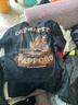 JEEP SPIRIT美式重磅短袖t恤男新款純棉重磅卡通趣味印花寬松大碼圓領(lǐng)半袖衫 黑色 L 推薦體重125-145斤 曬單實(shí)拍圖