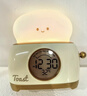 半點(diǎn)創(chuàng  )意復古面包機鬧鐘學(xué)生專(zhuān)用桌面學(xué)習時(shí)鐘帶夜燈倒計時(shí)多功能床頭睡眠燈開(kāi)學(xué)季 曬單實(shí)拍圖