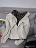 皮爾卡丹（pierre cardin）外套男春秋季假兩件拼接工裝夾克休閑立領(lǐng)上衣服男裝 珍珠白 L 曬單實(shí)拍圖