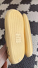 樸西新款EVA踩屎感厚底拖鞋女士居家室內情侶拖鞋男 黃色 37-38 曬單實(shí)拍圖