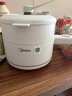 美的（Midea）電煮鍋 小電鍋 電蒸鍋 宿舍小鍋多功能鍋輔食鍋 1.6L學(xué)生寢室一體泡面小火鍋電煮鍋XZE2017 配蒸籠 曬單實(shí)拍圖