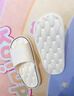紅豆浴室涼拖鞋女士2026夏季新款洗澡防滑eva不臭腳軟底情侶拖鞋子男 白色 38-39 【適合37-38】 曬單實(shí)拍圖