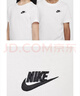 耐克（NIKE）大童純棉T恤夏季男女童休閑經(jīng)典刺繡針織棉柔軟NIKE FZ5177 曬單實(shí)拍圖