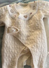 貝瑞加（Babyprints）新生兒連體衣嬰兒秋冬夾棉保暖爬服護肚哈衣加厚寶寶衣服 藍52 曬單實(shí)拍圖