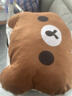 輕松熊宿舍床頭靠墊床頭軟包靠枕大學(xué)生上下鋪靠背寢室臥室禮物 輕松熊-棕色 63cm*33cm 含枕芯 曬單實(shí)拍圖