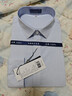 杉杉【DP免燙】長(cháng)袖襯衫男純棉條紋春秋商務(wù)正裝全棉 淡藍條紋 41 曬單實(shí)拍圖