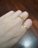 六福珠寶 黃金戒指童心星星足金蹦迪珠彈力戒 計價(jià) 約0.93克 曬單實(shí)拍圖