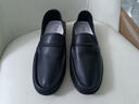 普步仕品牌真皮豆豆鞋男2026年新款頭層牛皮防臭男鞋軟底皮鞋軟皮鞋子男 黑色 41 曬單實(shí)拍圖
