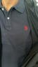 U.S. POLO ASSN.polo衫男翻領(lǐng)秋季純棉商務(wù)休閑長(cháng)袖t恤男士高端上衣 藏藍色 XL 曬單實(shí)拍圖