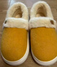 樸西雪糯冬季保暖女士包跟棉鞋產(chǎn)后孕婦防寒月子鞋 芝士黃 40-41 曬單實(shí)拍圖